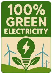 100% green energy